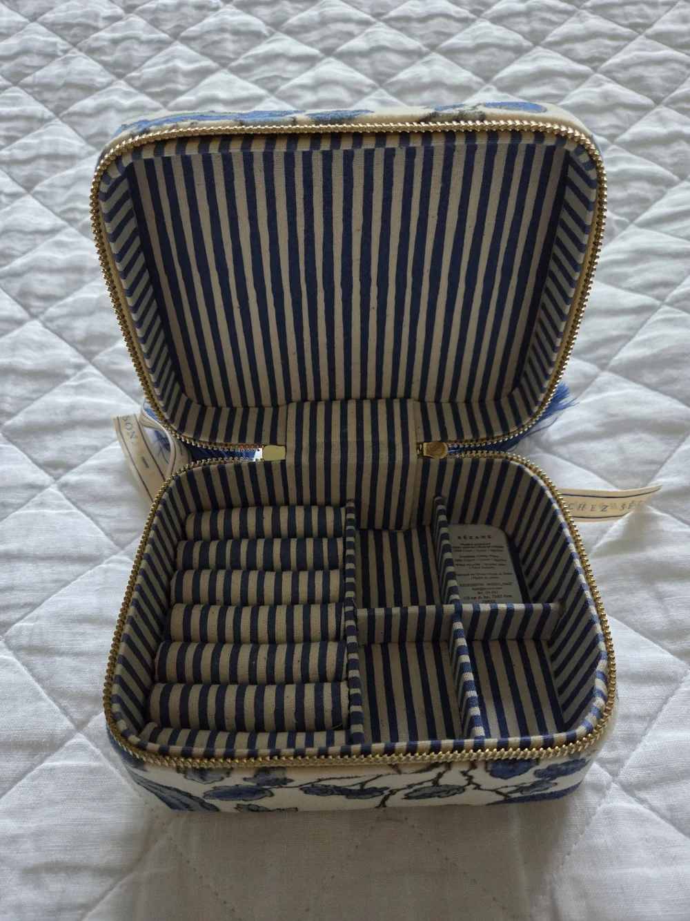 NEW Sezane x Antoinette Poisson Travel Jewelry Case - Picture 2 of 5